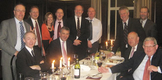 Photograph of a group of Old Boys at the 2011 Reunion Dinner